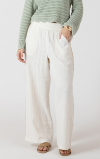 Dex Crochet Trim Wide Leg Pant