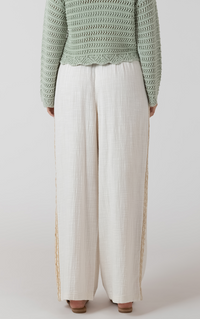 Dex Crochet Trim Wide Leg Pant
