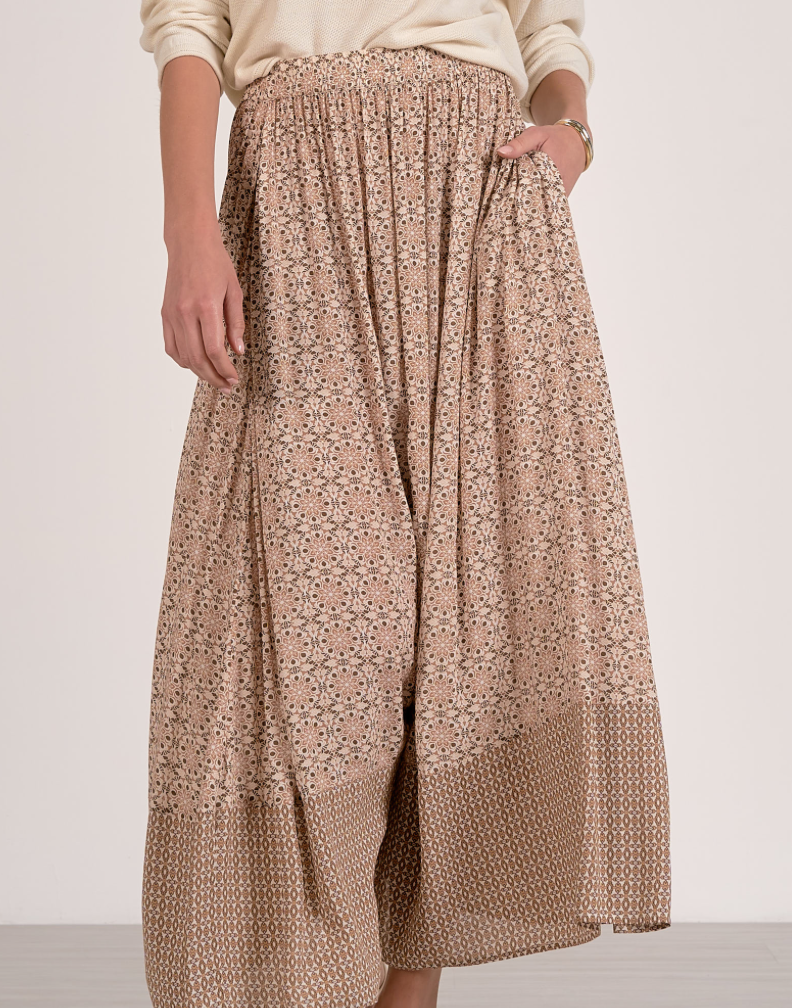 Elan 3 Tiered Maxi Skirt
