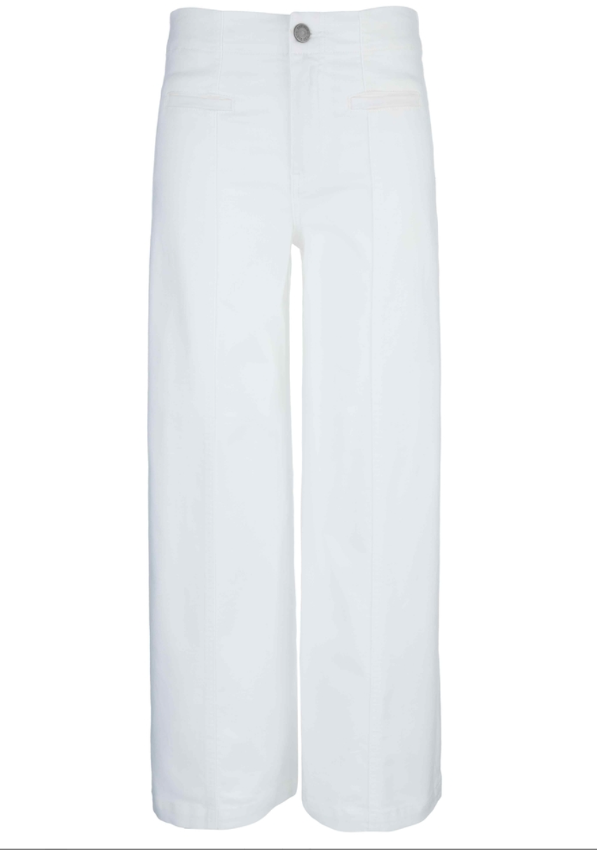 Kut Meg Hi Rise Wide Leg Jean-White