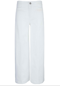 Kut Meg Hi Rise Wide Leg Jean-White