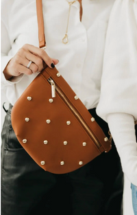 Chic Gold Studded Westlyn Bum Bag