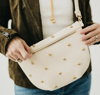 Chic Gold Studded Westlyn Bum Bag