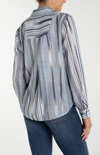 Liverpool Chambray Stripe Shirt