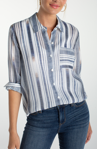 Liverpool Chambray Stripe Shirt