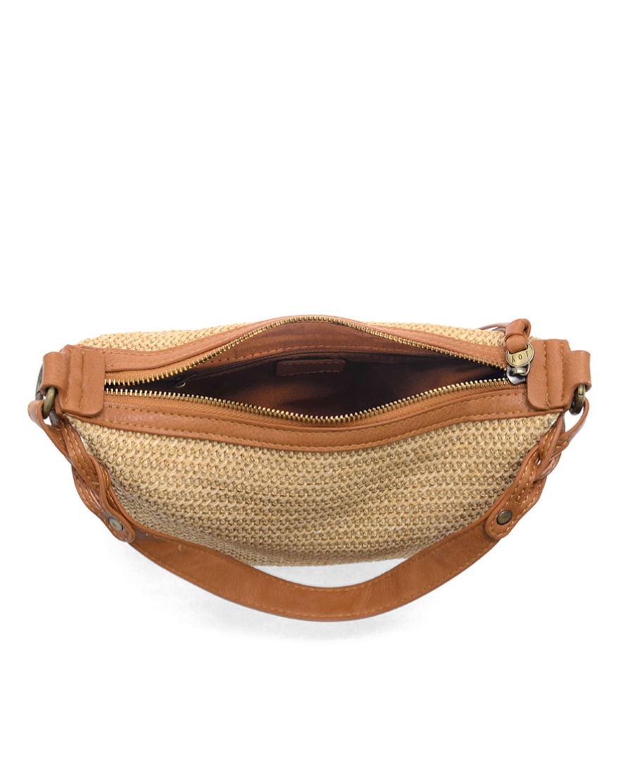 Natural Straw Effie Hobo