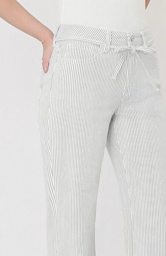 Tie Striped Vintage Flare Jeans