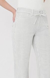 Tie Striped Vintage Flare Jeans