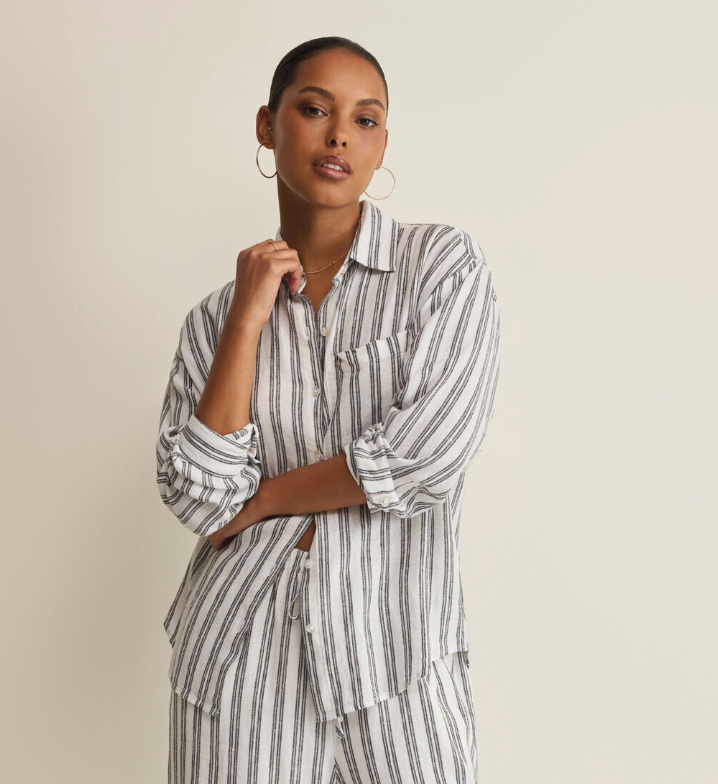 Perfect Striped Button Up