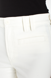 Liverpool Crop Wide Leg Pants -Cream