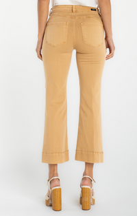 Liverpool Hannah Crop Pant -Straw