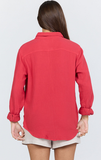 Dear John Button Down Gauze Shirt