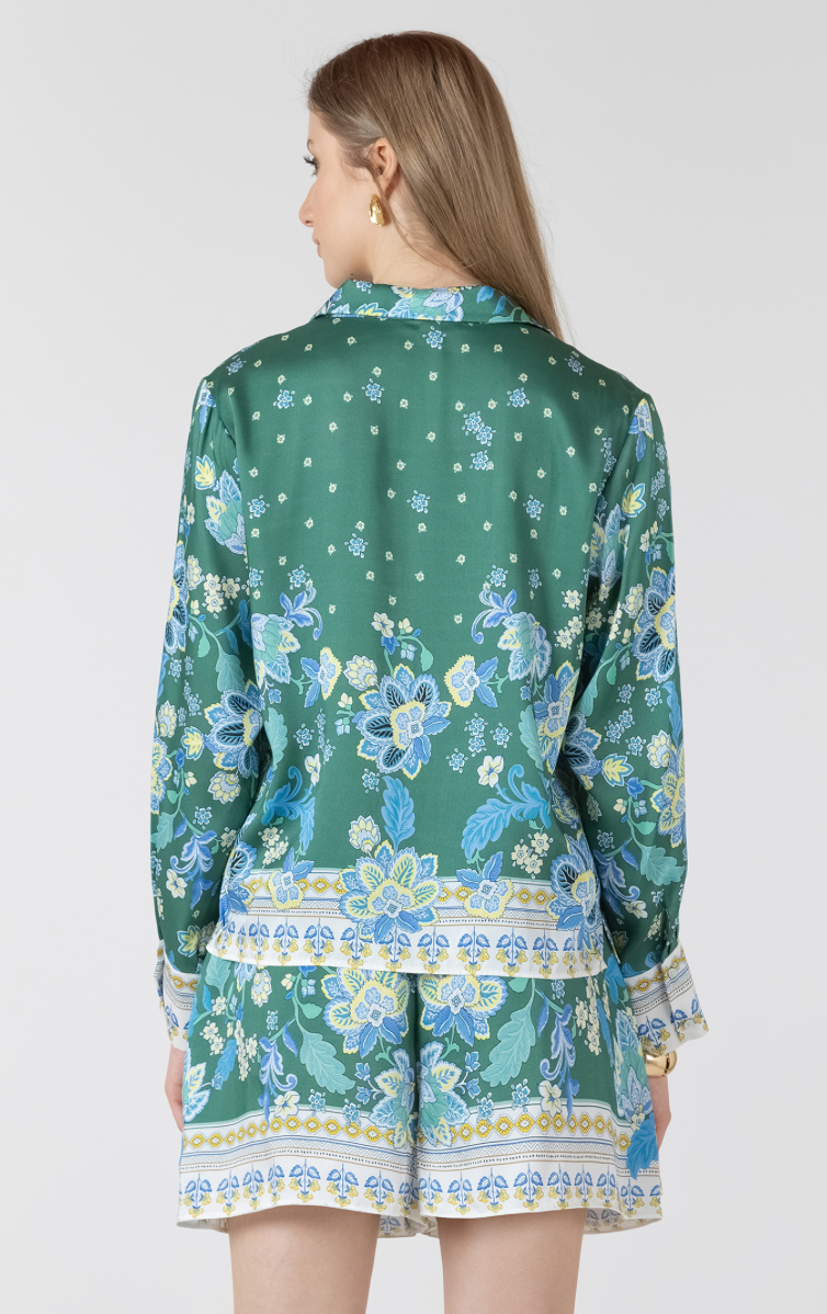 Dex Silky Button Front Blouse