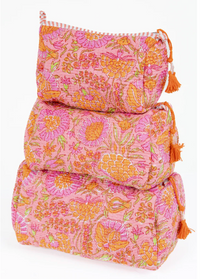 Quilted Makeup/Toiletry Bag