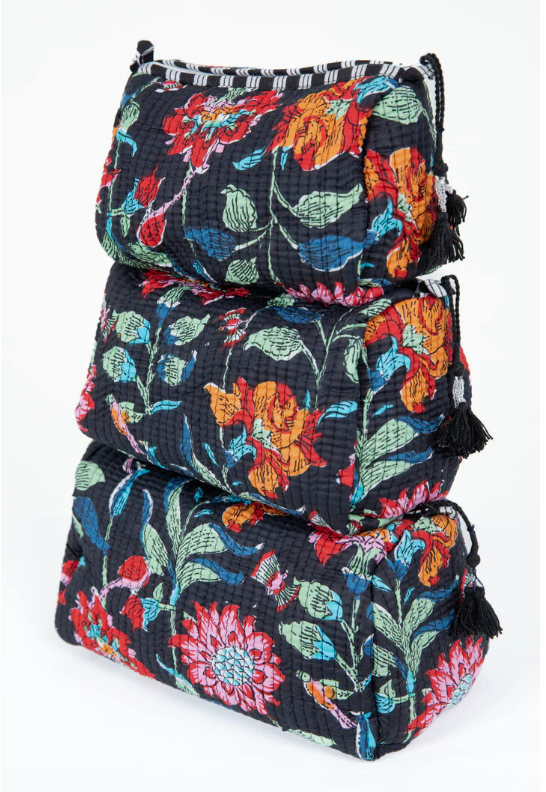 Quilted Makeup/Toiletry Bag