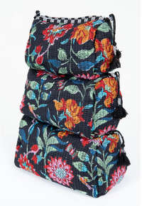 Quilted Makeup/Toiletry Bag