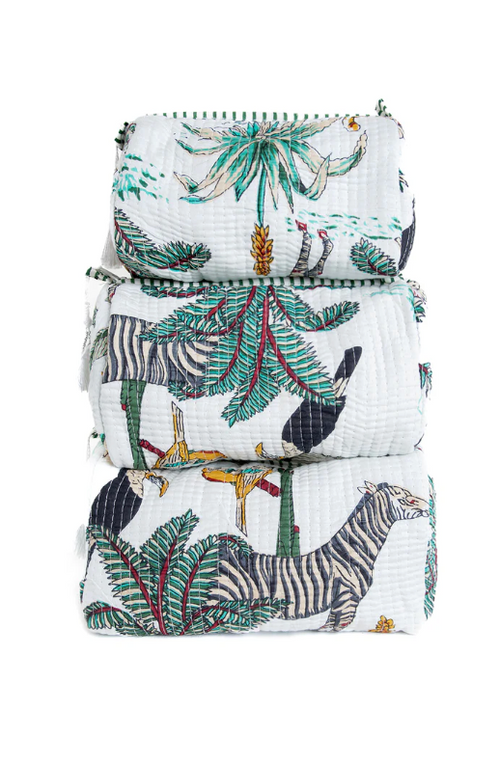 Quilted Makeup/Toiletry Bag