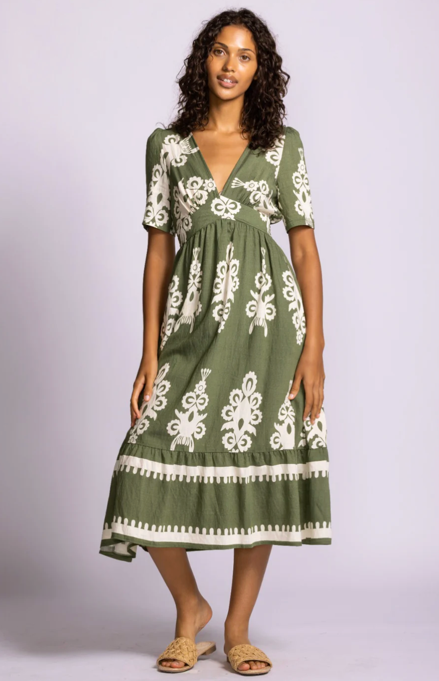 Pink Martini Bellingham Dress -Green DR-250430G Small