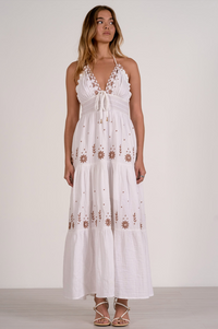 Elan Maxi V-neck Dress