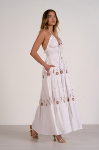 Elan Maxi V-neck Dress