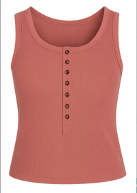 Another Love Neysa Henley Rib Tank