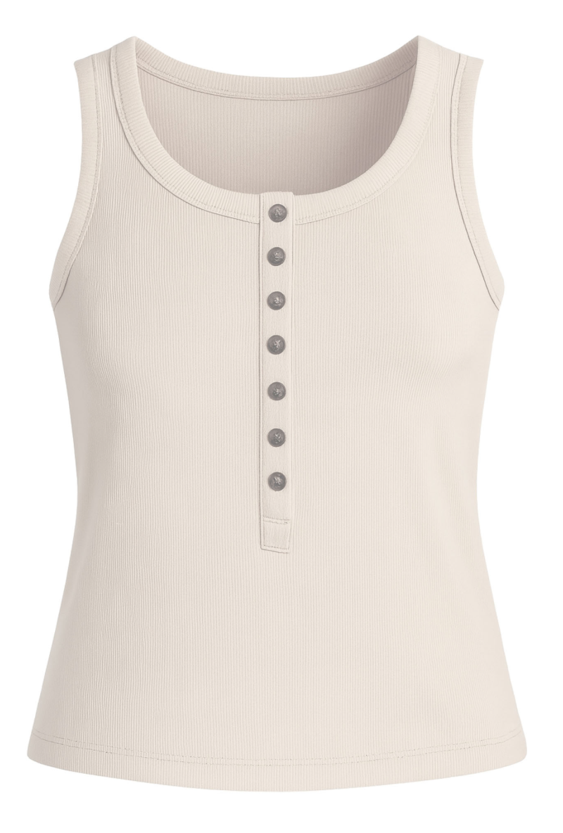 Another Love Neysa Henley Rib Tank