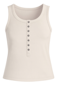 Another Love Neysa Henley Rib Tank