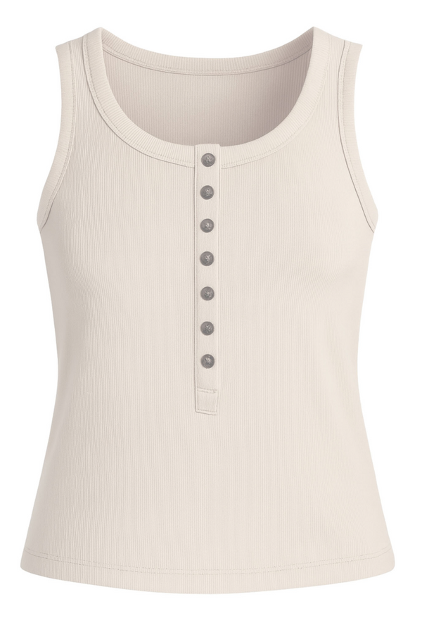 Another Love Neysa Henley Rib Tank