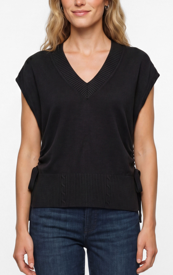 Liverpool V-neck Sweater w/Ties