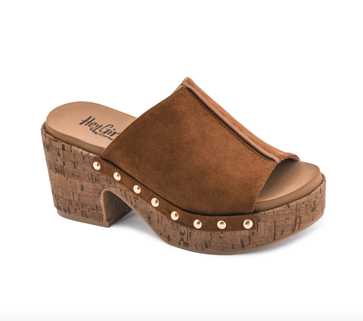 Corkys Gaslight Platform Sandal-Chestnut