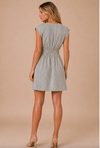Sofia Stripe Linen Dress
