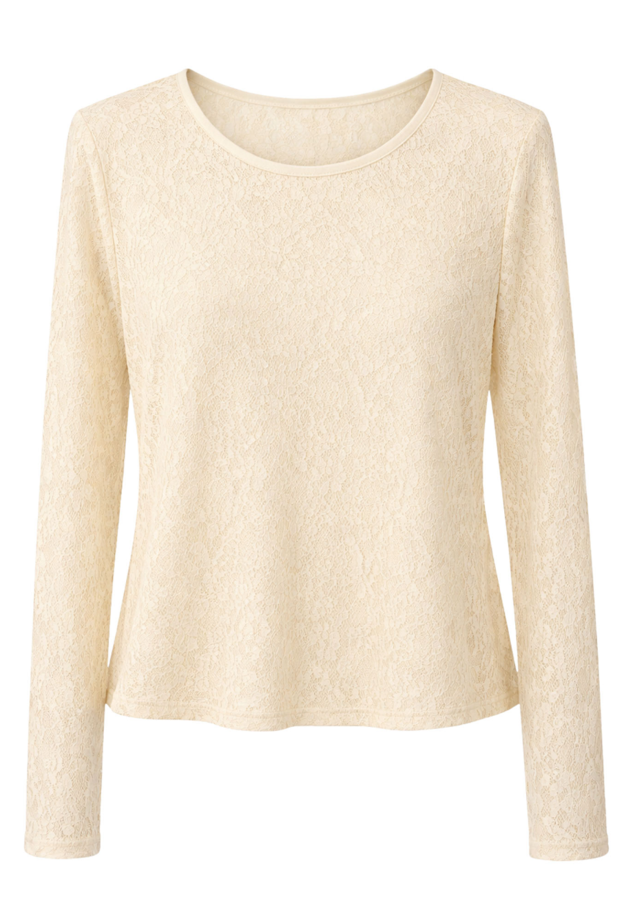 Another Love Lace Top-Cream