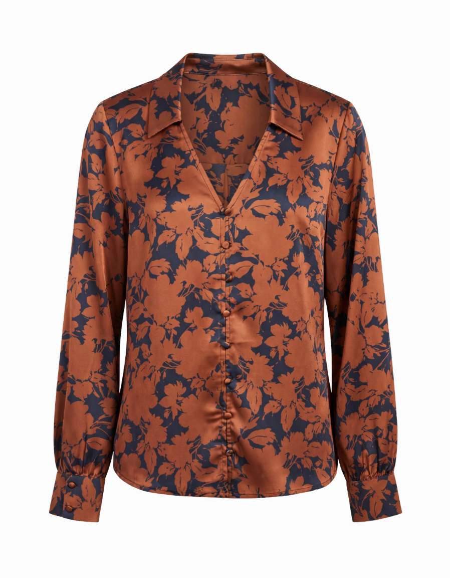 Liverpool Abstract Floral Blouse