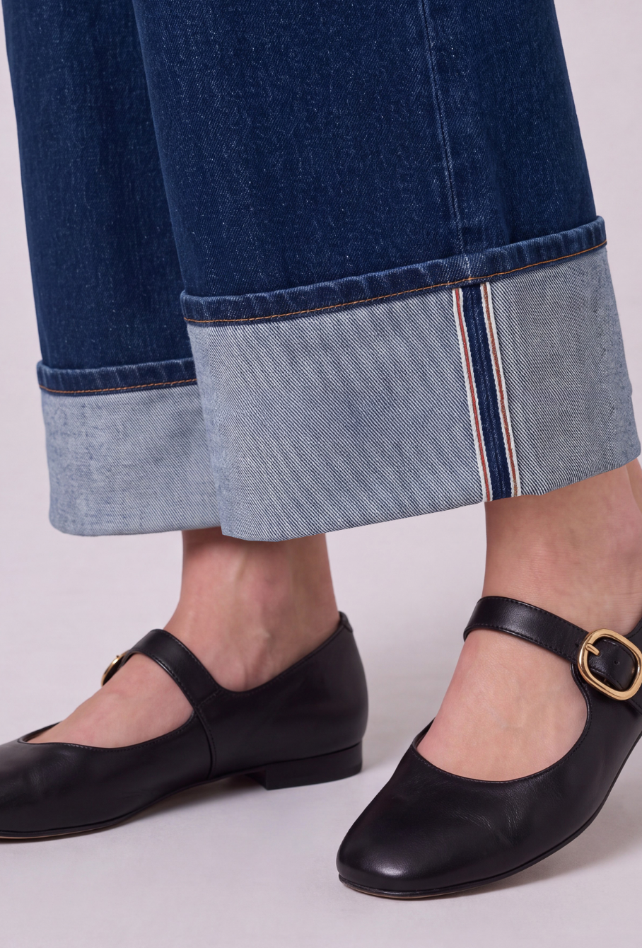 Liverpool Selvedge Morgan Cuffed Jean