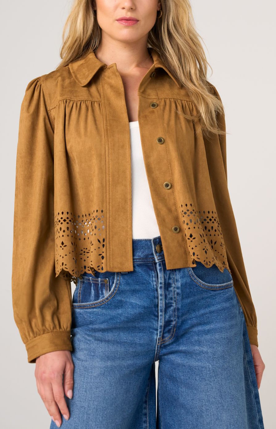 Liverpool Laser Cut Hem Jacket