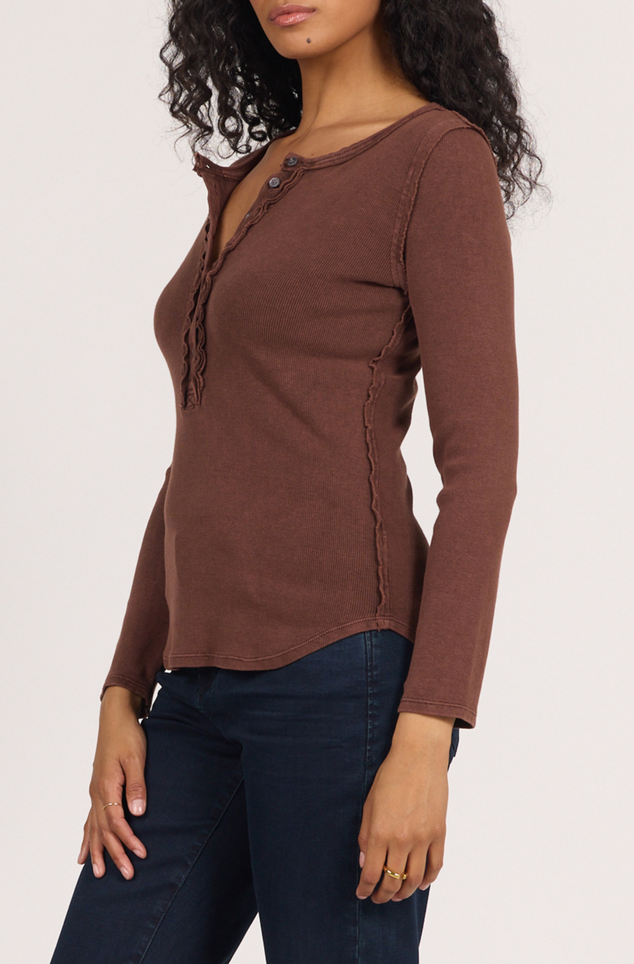 Dear John Edie Henley Rib Tee