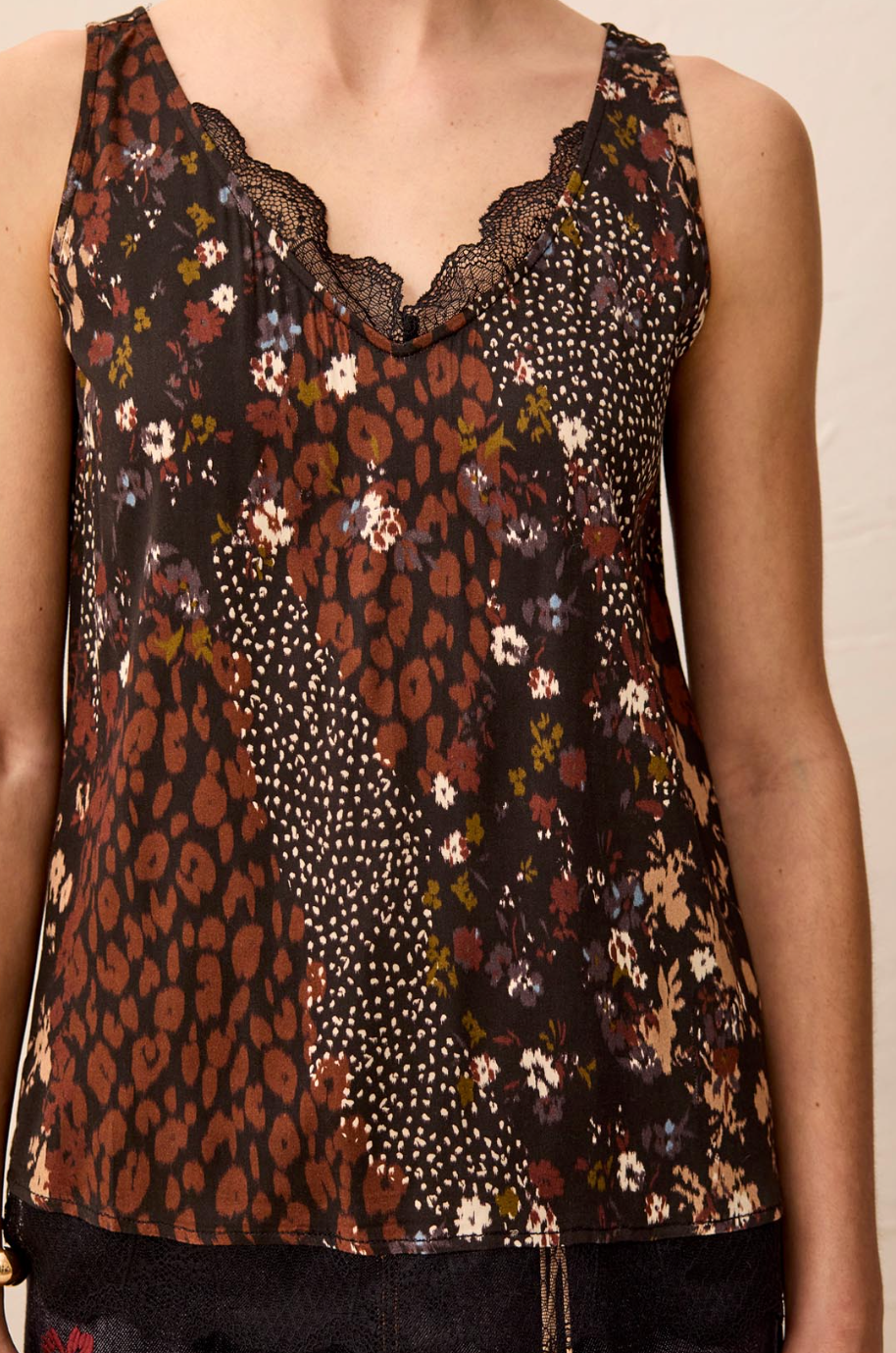 Tribal Cami w/Lace