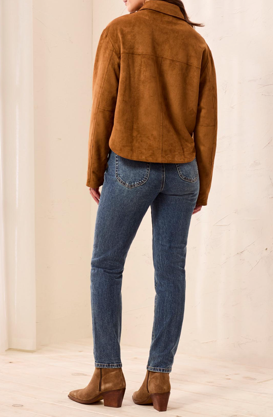 Tribal Snap Suede Shacket
