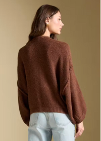 Aden Sweater Cardigan-Chocolate