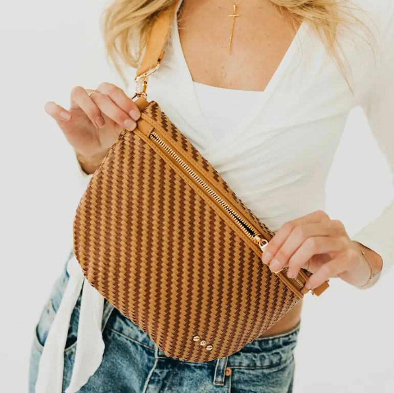 Diagonal Woven Westlyn Bum Bag
