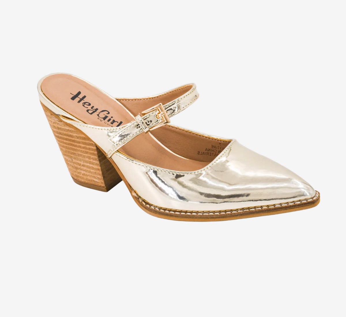 Corkys Sober Up Gold Metallic Mule
