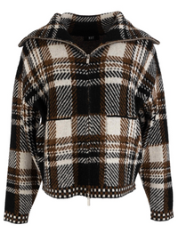 Kut Rue Zip Up Sweater Knit Jacket