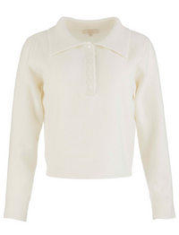 Kut Tassie Long Sleeve Sweater-Cream