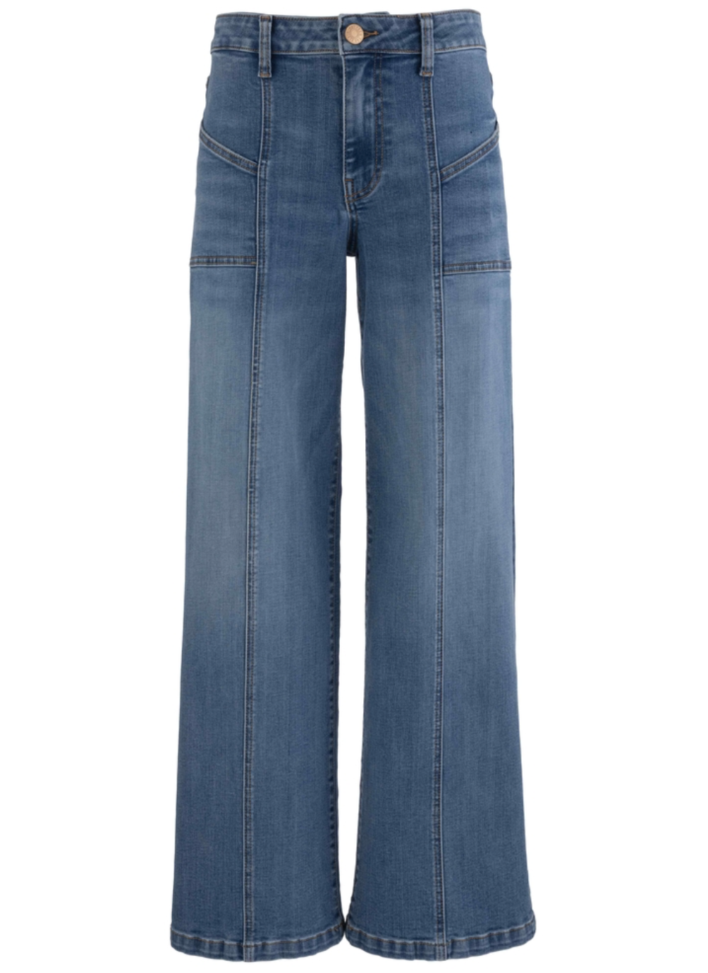 Kut Jean High Rise Patch Front Pockets Jeans