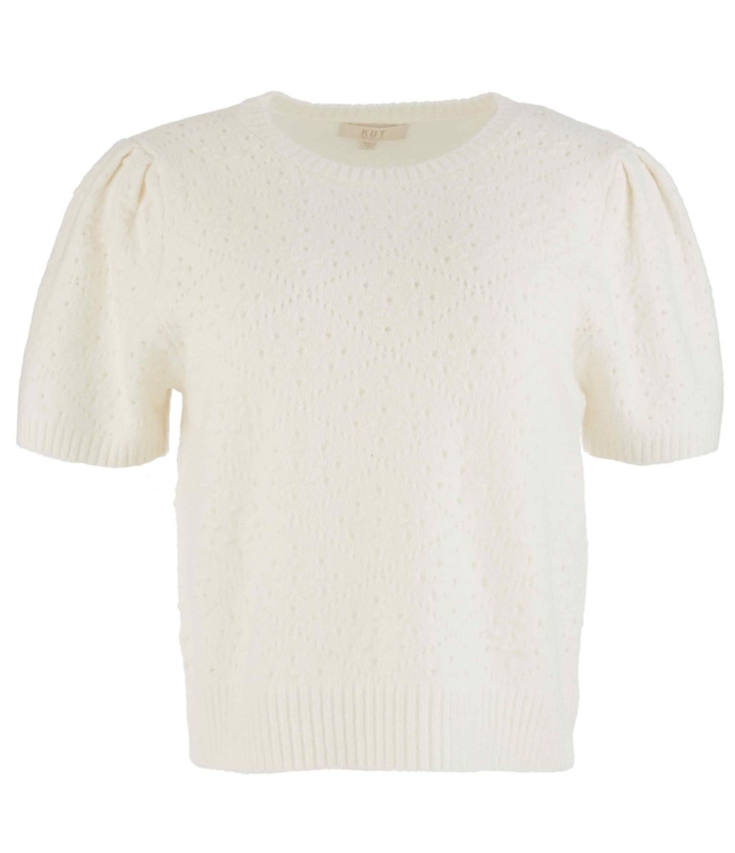 Kut Faith Scoop Neck Short Sleeve Sweater