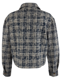 Kut Mira Boxy Plaid Shirt/Jacket