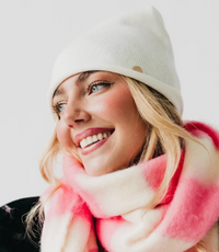 Rolled Edge Cashmere Beanie