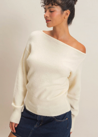 Off the Shoulder Sweater Top