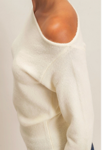 Off the Shoulder Sweater Top