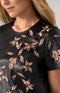 Liverpool Leather top w/Embroidery